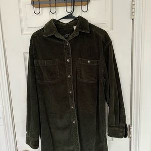 Country Seat green corduroy button up